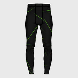 Мужские тайтсы Color green line