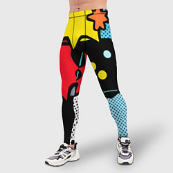 Тайтсы мужские Поп абстракция, цвет: 3D-принт — фото 2