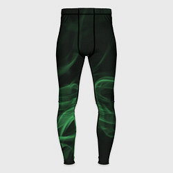 Тайтсы мужские Color smoke green, цвет: 3D-принт