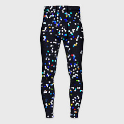 Мужские тайтсы Чёрно-синий мозаика паттерн