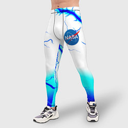 Тайтсы мужские Nasa неоновый шторм, цвет: 3D-принт — фото 2