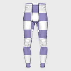 Тайтсы мужские Квадраты фиолетовые, цвет: 3D-принт