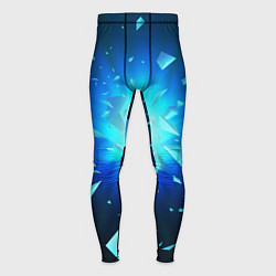 Тайтсы мужские Неоновый космический взрыв на светлом фоне, цвет: 3D-принт