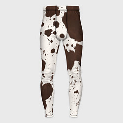 Тайтсы мужские Коровий принт, цвет: 3D-принт