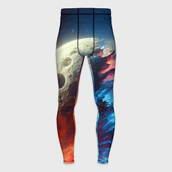 Тайтсы мужские Разрыв космического тела - нейроарт, цвет: 3D-принт