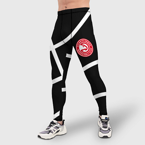 Мужские тайтсы Atlanta Hawks NBA / 3D-принт – фото 3
