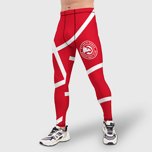 Мужские тайтсы Atlanta Hawks NBA team / 3D-принт – фото 3