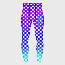 Тайтсы мужские Monster шахматная клетка градиент, цвет: 3D-принт