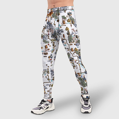 Мужские тайтсы Земли Башни - Герои 3 / 3D-принт – фото 3