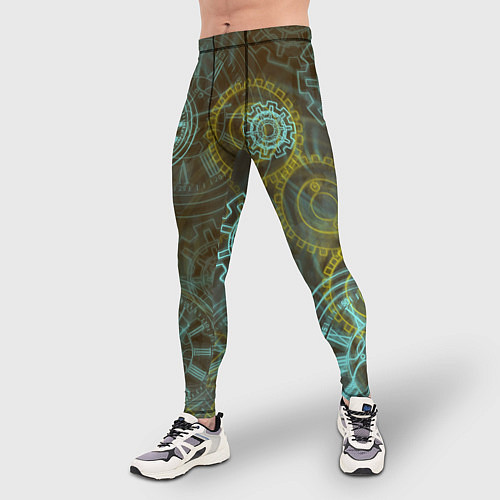 Мужские тайтсы Стимпанк механизм / 3D-принт – фото 3