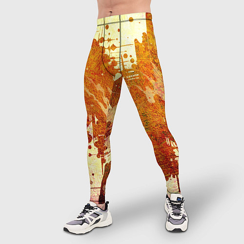 Мужские тайтсы Абстракция - sunspot / 3D-принт – фото 3
