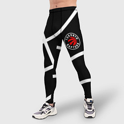 Тайтсы мужские Торонто Рэпторс - текстура мяча, цвет: 3D-принт — фото 2