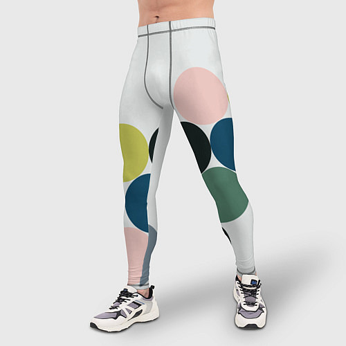 Мужские тайтсы Кластер чил - абстракция / 3D-принт – фото 3