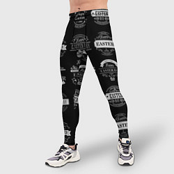 Тайтсы мужские Easter holidays, цвет: 3D-принт — фото 2