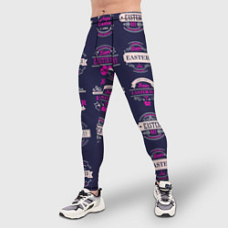 Тайтсы мужские Easter pink, цвет: 3D-принт — фото 2