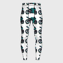 Мужские тайтсы Motorbike light blue