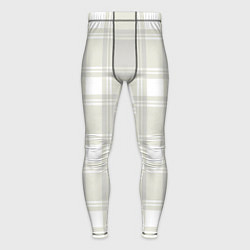 Тайтсы мужские Checked white completely, цвет: 3D-принт
