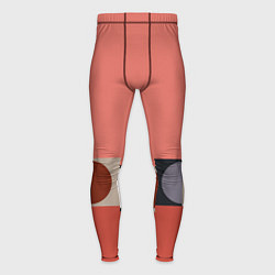 Мужские тайтсы Луна Малевича розовый томат