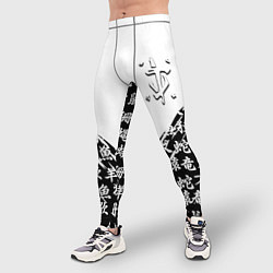 Тайтсы мужские Doom японские символы, цвет: 3D-принт — фото 2