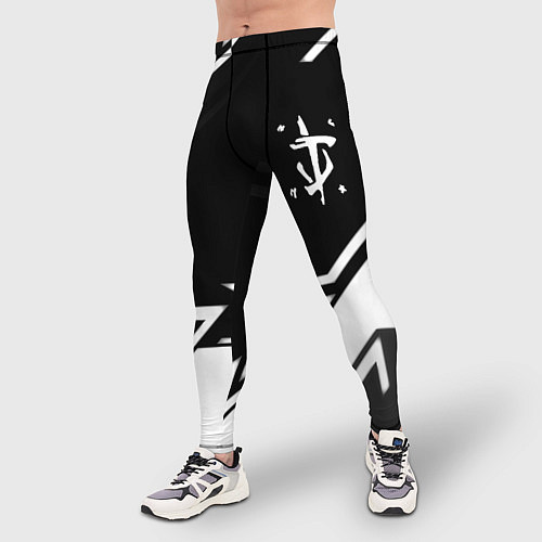 Мужские тайтсы Doom geometry black / 3D-принт – фото 3