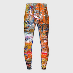 Тайтсы мужские Абстрактные мазки кистью художника, цвет: 3D-принт
