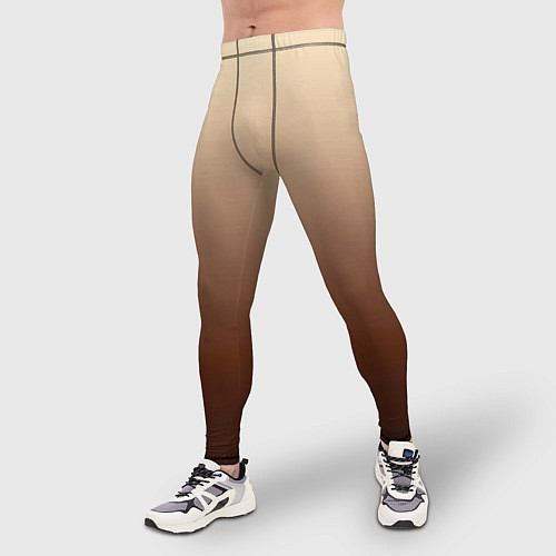 Мужские тайтсы Мокко мусс омбре / 3D-принт – фото 3