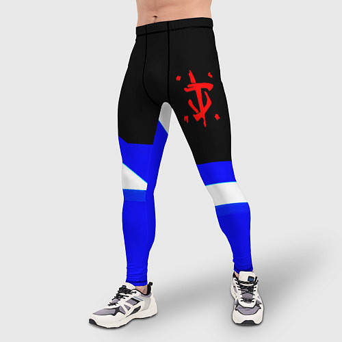Мужские тайтсы Doom sport geometry / 3D-принт – фото 3
