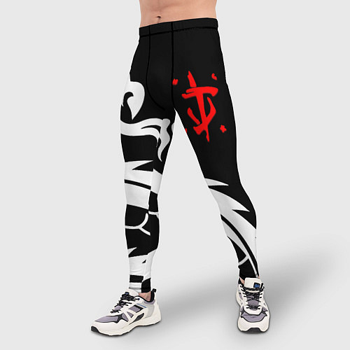 Мужские тайтсы Doom dragon steel / 3D-принт – фото 3