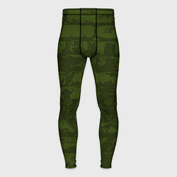 Тайтсы мужские Кирпичная стена, цвет: 3D-принт