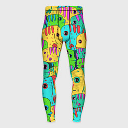 Мужские тайтсы Яркие тропические рыбки паттер