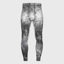 Тайтсы мужские Абстракция - black and white metal scuffs, цвет: 3D-принт