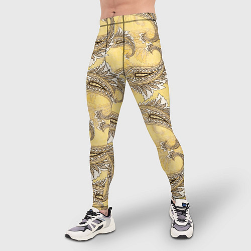 Мужские тайтсы Царская парча / 3D-принт – фото 3