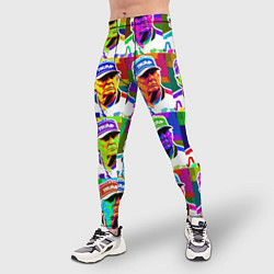 Тайтсы мужские Donald Trump - pop art poster, цвет: 3D-принт — фото 2