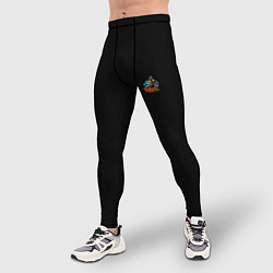 Тайтсы мужские Motocross mountains, цвет: 3D-принт — фото 2