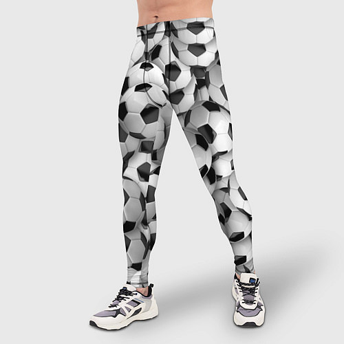 Мужские тайтсы Игра в мяч / 3D-принт – фото 3
