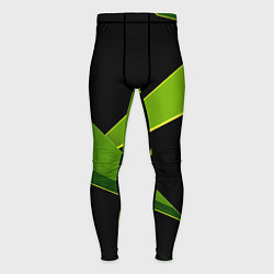 Мужские тайтсы Geometric neon