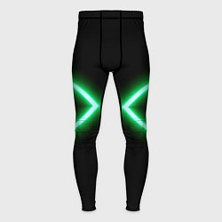 Мужские тайтсы Neon green lines