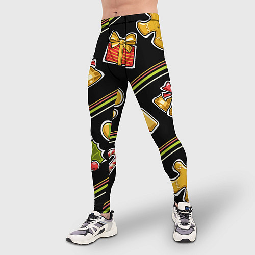 Мужские тайтсы Рождественский дух / 3D-принт – фото 3