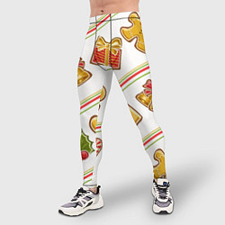 Тайтсы мужские Рождественский дух, цвет: 3D-принт — фото 2