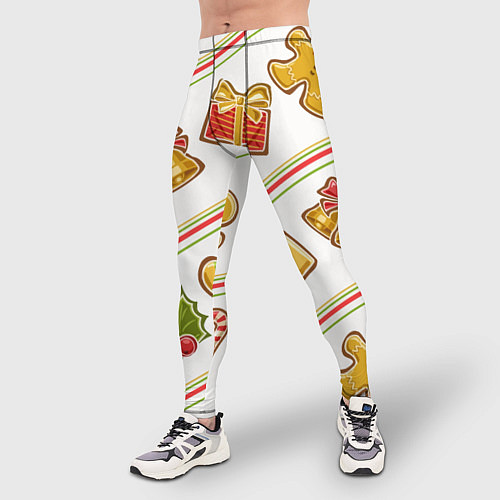Мужские тайтсы Рождественский дух / 3D-принт – фото 3