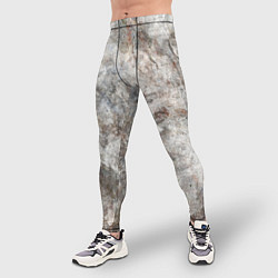 Тайтсы мужские Абстракция - gray limestone, цвет: 3D-принт — фото 2