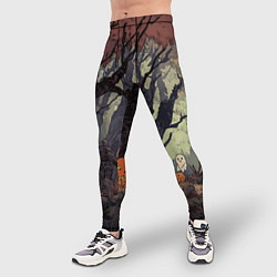 Тайтсы мужские Призрачный лес, цвет: 3D-принт — фото 2