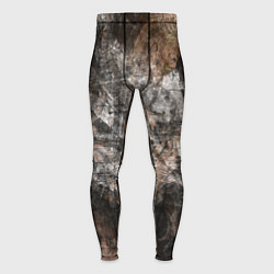 Тайтсы мужские Абстракция - brown darkness, цвет: 3D-принт