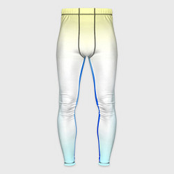 Тайтсы мужские Color yellow blue white, цвет: 3D-принт