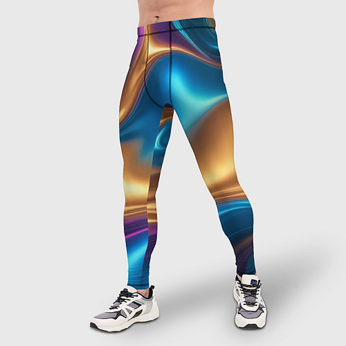 Мужские тайтсы Сплавы разноцветные / 3D-принт – фото 3