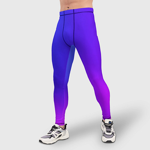 Мужские тайтсы Color multicolored gradient / 3D-принт – фото 3