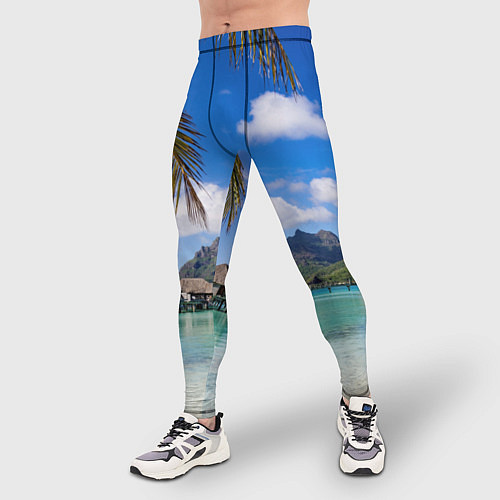 Мужские тайтсы Бора-Бора / 3D-принт – фото 3
