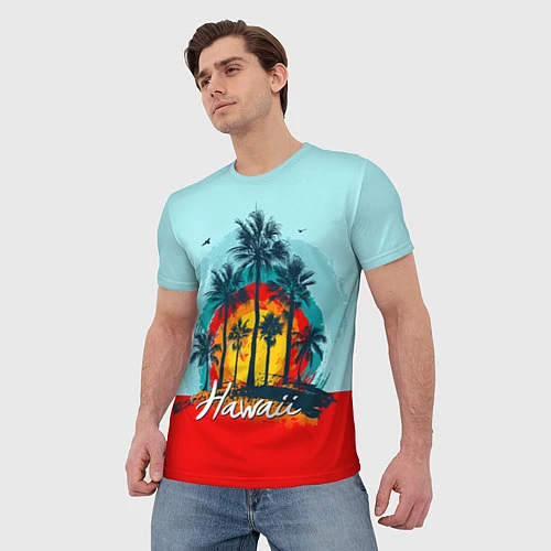 Мужская футболка HAWAII 6 / 3D-принт – фото 3