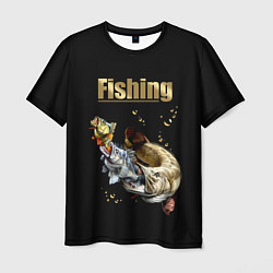 Футболка мужская Gold Fishing, цвет: 3D-принт