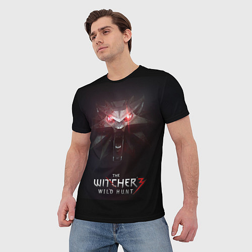Мужская футболка THE WITCHER WILD HUNT / 3D-принт – фото 3